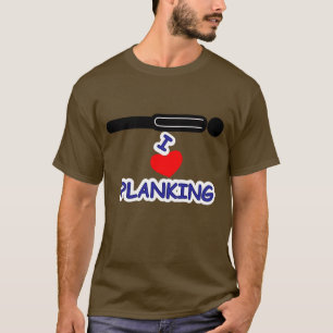T-shirt J'aime le Planking (de coeur)