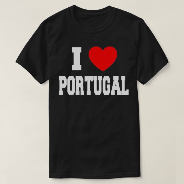 T-shirt J'aime le Portugal (Design devant)