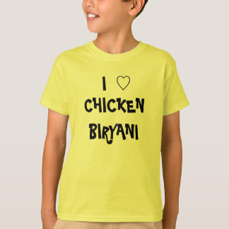 T-SHIRT J'AIME LE POULET BIRYANI
