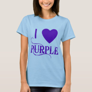 T-shirt J'aime le pourpre avec Purple Heart