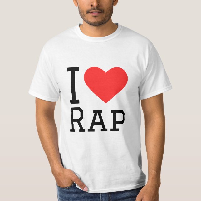T-shirt J'aime le rap (Devant)