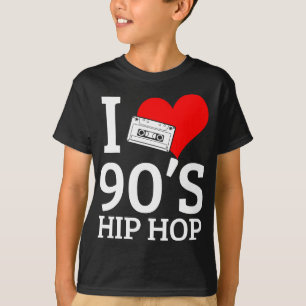 T-shirt J'aime le rap Hip hop des années 90