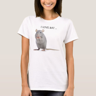 T-SHIRT J'AIME LE RAT