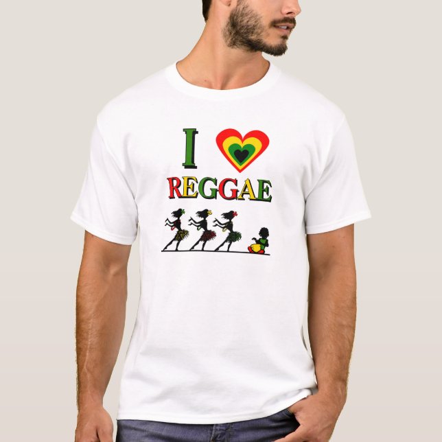 T-shirt J'aime le reggae (Devant)