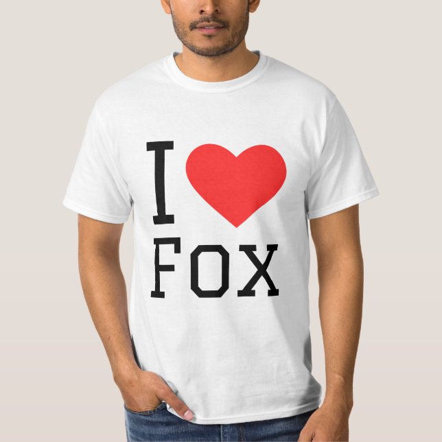 T-shirt J'aime le renard (Devant)