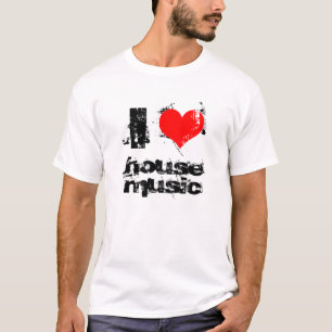T-shirt j'aime le réservoir de musique de maison