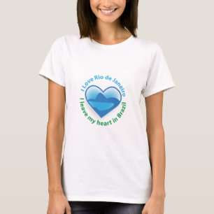T-shirt J'aime le Rio de Janeiro - je laisse mon coeur au