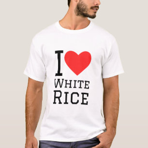 T-shirt J'aime le riz blanc