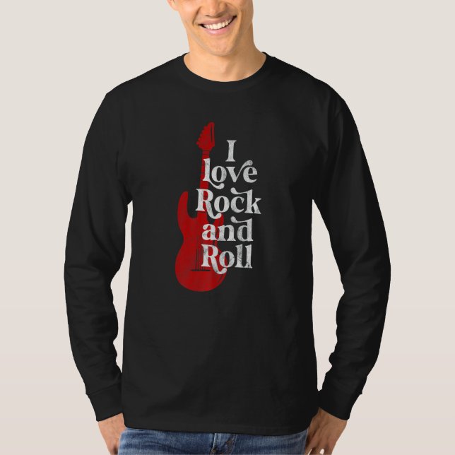 T-shirt J'aime le rock et le roll (Devant)