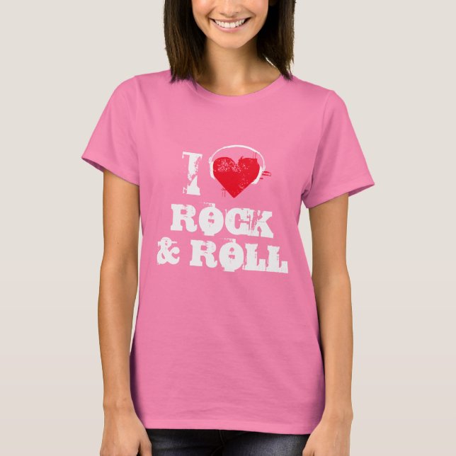 T-shirt J'aime le rock et le roll (Devant)