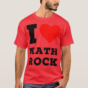 T-shirt j'aime le rock mathématique