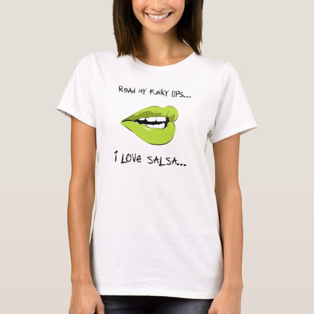 T-SHIRT J'AIME LE SALSA (Devant)