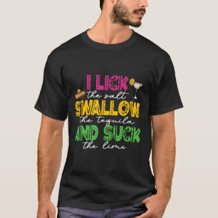 T-shirt J'Aime Le Sel Avaler La Tequila Cinco De Mayo