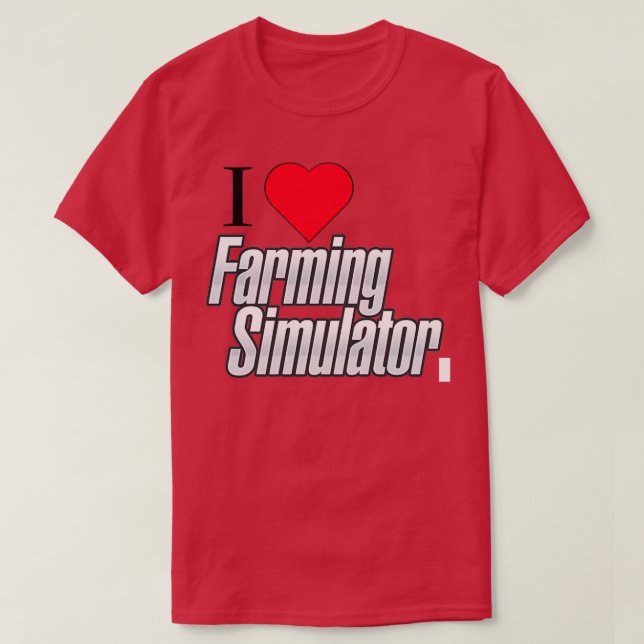 T-shirt J'aime le simulateur agricole (Design devant)