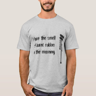 T-shirt J'aime le smellof brûlé en caoutchouc