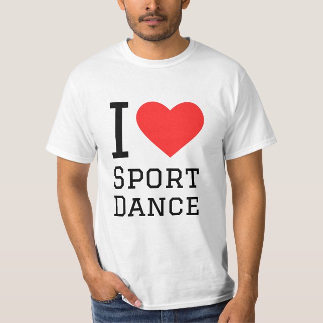 T-shirt J'aime le sport de danse (Devant)