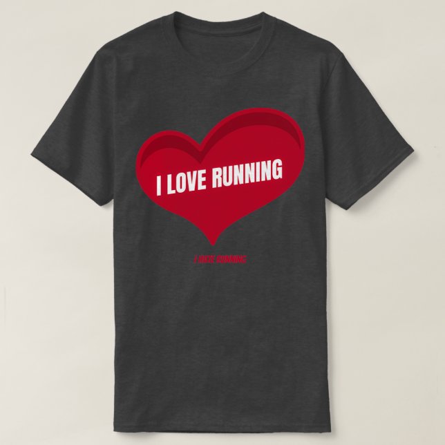 T-shirt J'Aime Le Sticker Coureur De Haine (Design devant)