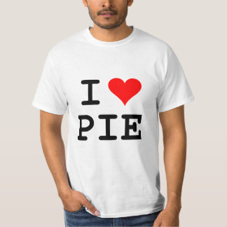 T-shirt J'aime le tarte (le lettrage noir)