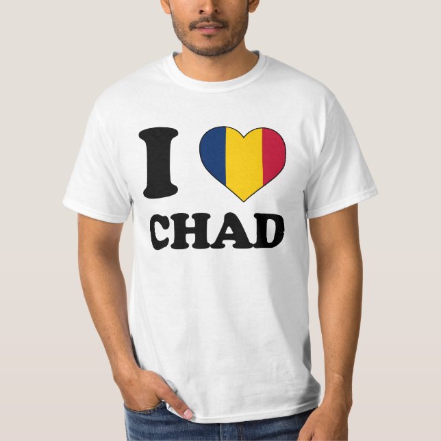 T-shirt J'aime le Tchad (Devant)