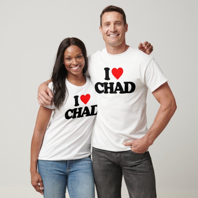 T-SHIRT J'AIME LE TCHAD (Unisexe)
