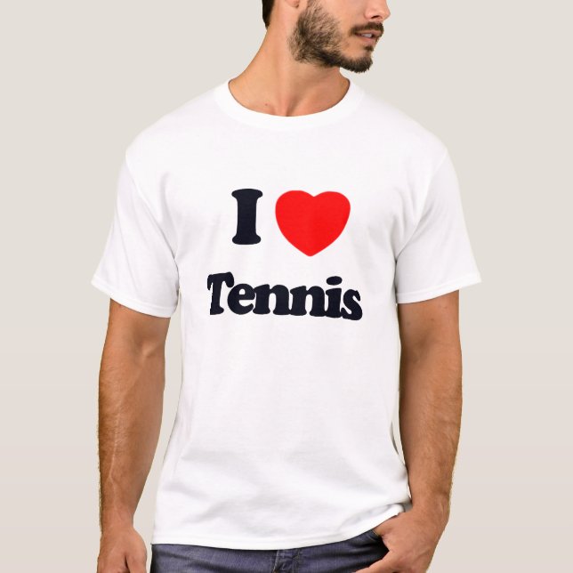 T-shirt J'aime le tennis (Devant)