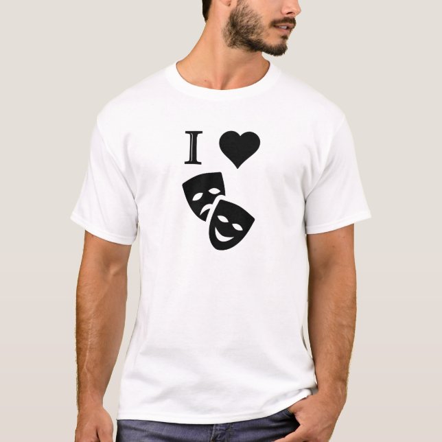 T-shirt J'aime le théâtre (Devant)