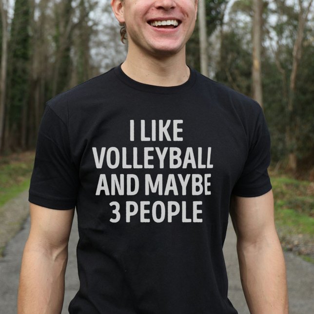 T-shirt J'Aime Le Volley Et Peut-Être 3 Personnes Drôle Vo (Créateur téléchargé)