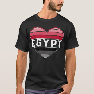 T-shirt J'aime l'Egypte, le coeur égyptien