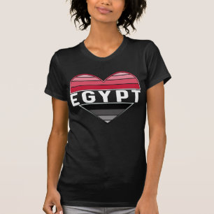 T-shirt J'aime l'Egypte, le coeur égyptien