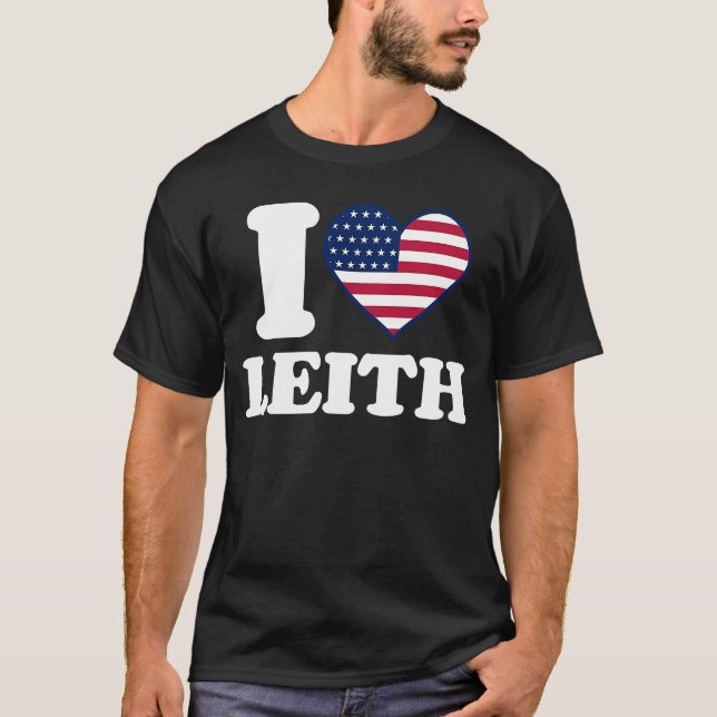 T-shirt J'aime Leith I heart Leith (Devant)