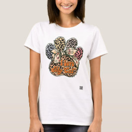 T-shirt J'aime l'empreinte de patte de mon chat