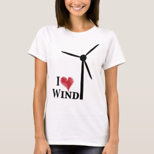 T-shirt j'aime l'énergie éolienne
