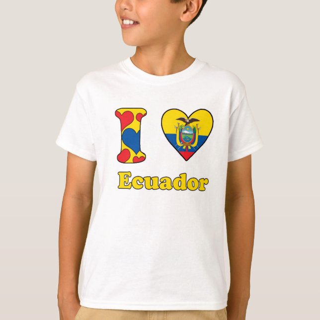 T-shirt J'aime l'Equateur (Devant)