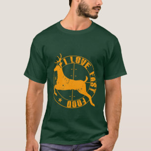 T-shirt j'aime les aliments de préparation rapide