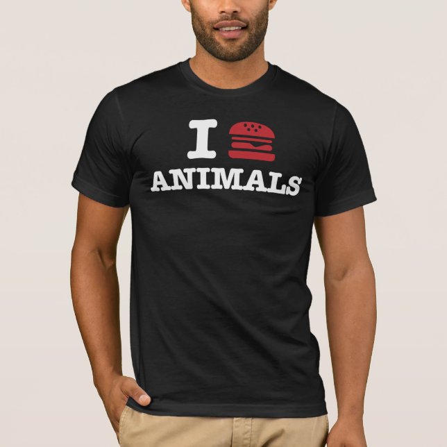 T-shirt j'aime les animaux2 (Devant)