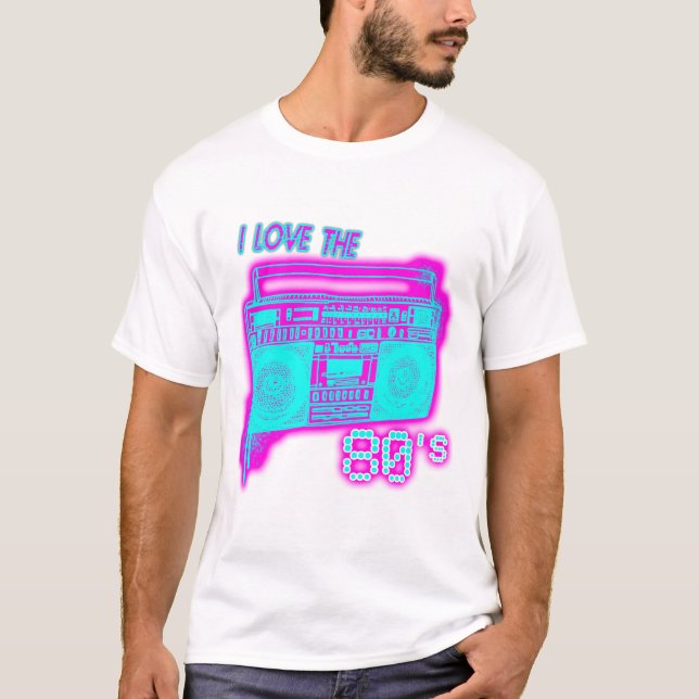 T-shirt J'AIME les années 80 (Devant)