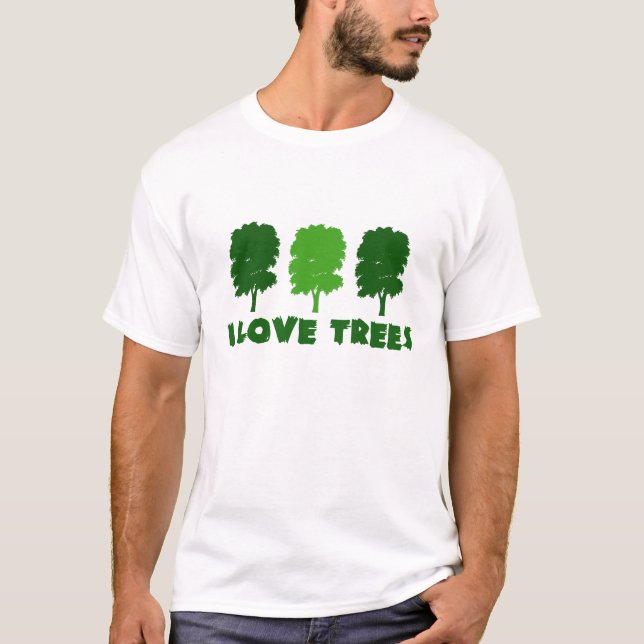 T-shirt J'aime les arbres (Devant)