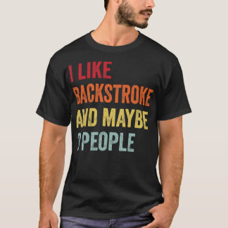 T-shirt J'Aime Les Backstroke Peut-Être 3 Personnes