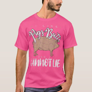 T-shirt J'Aime Les Boutons De Cochon Grill Grill Maître Bo