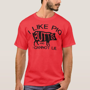 T-shirt J'Aime Les Buttes De Porc Grillant Drôle Barbecue 