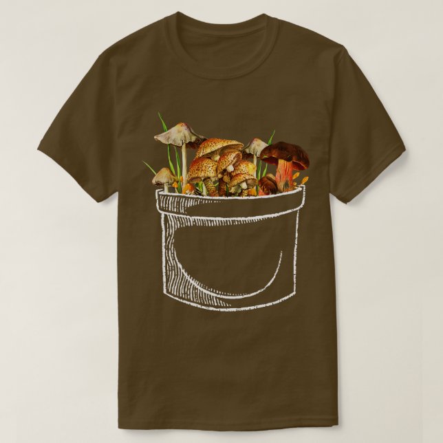 T-shirt J'aime les champignons dans ma poche par Tobe Fons (Design devant)