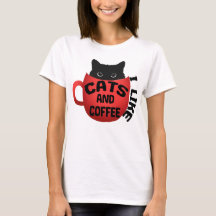  J'Aime Les Chats Et Café, Chemise Classique 