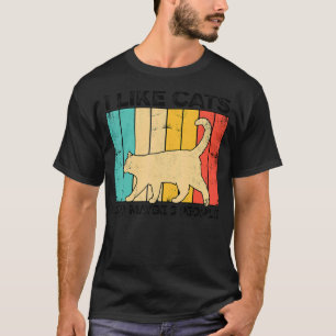 T-shirt J'Aime Les Chats Et Peut-Être 3 Personnes Entraîne