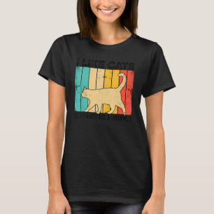 T-shirt J'Aime Les Chats Et Peut-Être 3 Personnes Entraîne