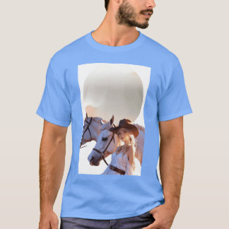 T-shirt J'aime les chevaux blancs garçon