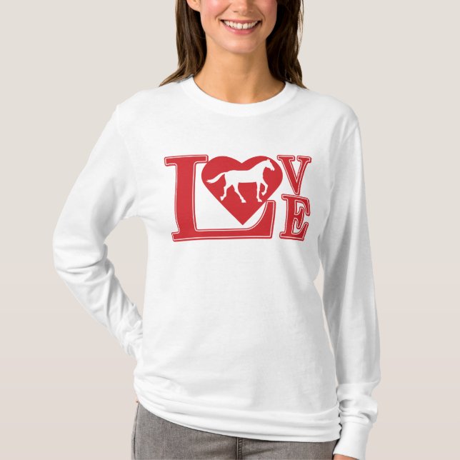 T-shirt J'aime les chevaux, l'amour des chevaux, les cheva (Devant)