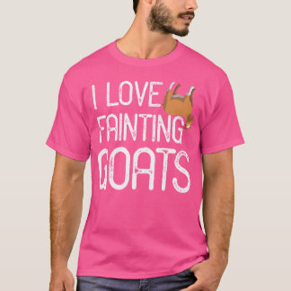 T-shirt J'aime les chèvres évanouies
