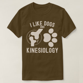 T-shirt J'aime les chiens et la kinésiologie