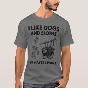 T-shirt J'Aime Les Chiens Et Les Machines À Sous Et Peut-