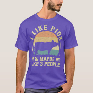 T-shirt J'Aime Les Chiens Et Peut-Être Trois Personnes Qui